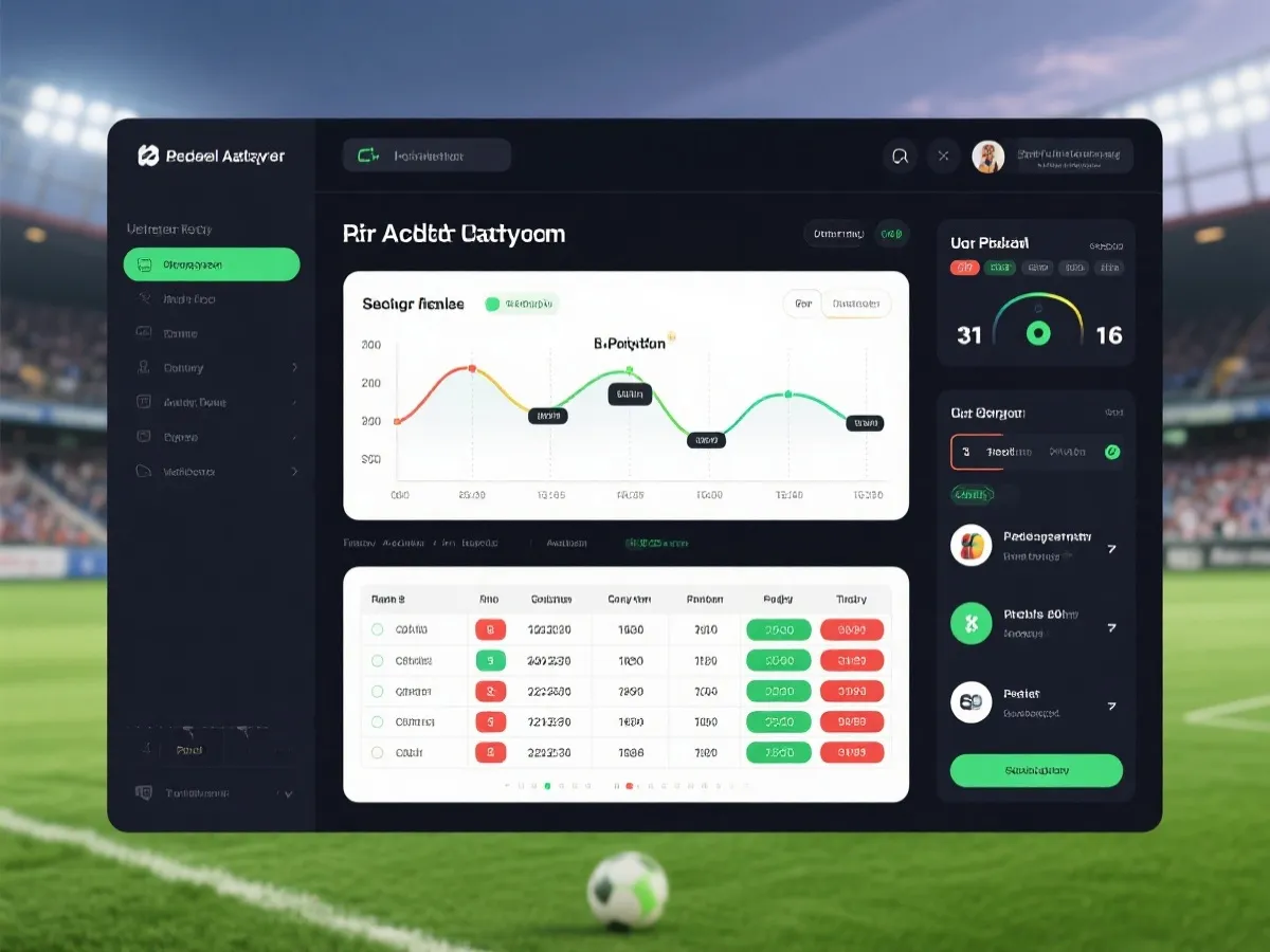 赛事数据分析界面示意图